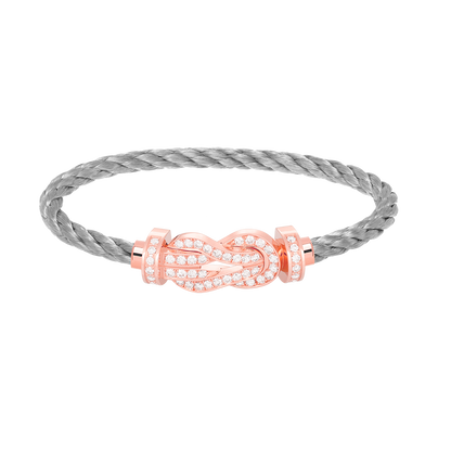 [Lucky Star]Chance großes Armband mit 8-stelliger Schnalle und Diamanten in Roségold