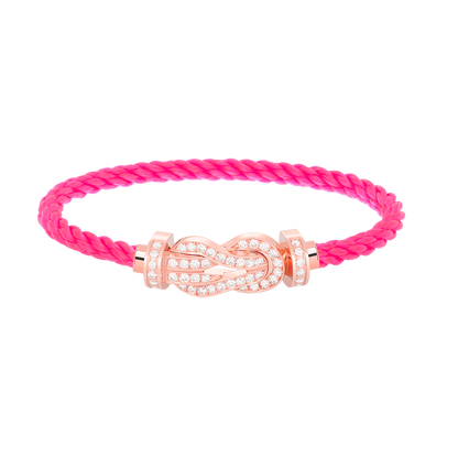 [Lucky Star]Chance großes Armband mit 8-stelliger Schnalle und Diamanten in Roségold