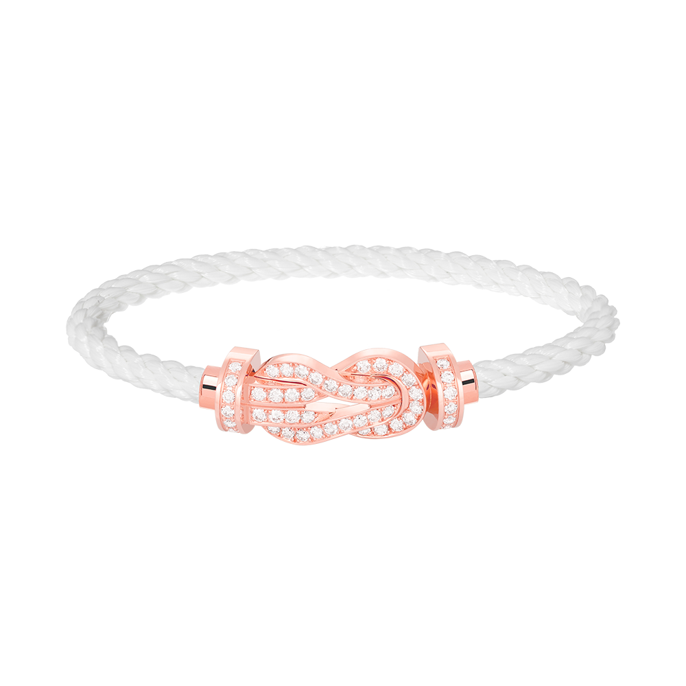 [Lucky Star]Chance großes Armband mit 8-stelliger Schnalle und Diamanten in Roségold