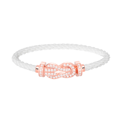 [Lucky Star]Chance großes Armband mit 8-stelliger Schnalle und Diamanten in Roségold