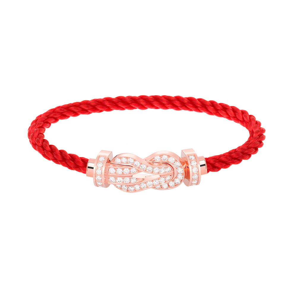 [Lucky Star]Chance großes Armband mit 8-stelliger Schnalle und Diamanten in Roségold