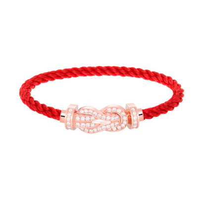 [Lucky Star]Chance großes Armband mit 8-stelliger Schnalle und Diamanten in Roségold