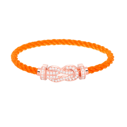 [Lucky Star]Chance großes Armband mit 8-stelliger Schnalle und Diamanten in Roségold