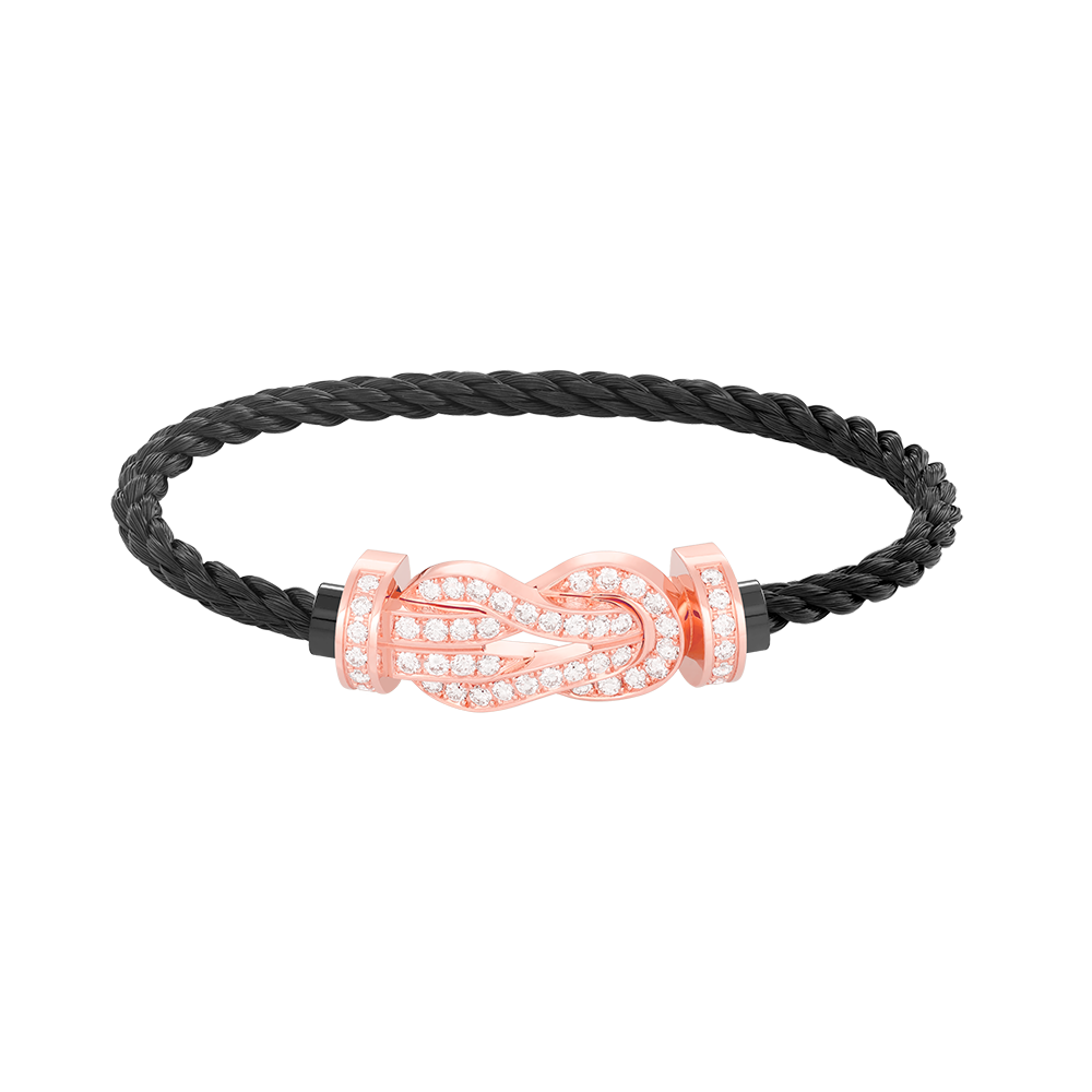 [Lucky Star]Chance großes Armband mit 8-stelliger Schnalle und Diamanten in Roségold