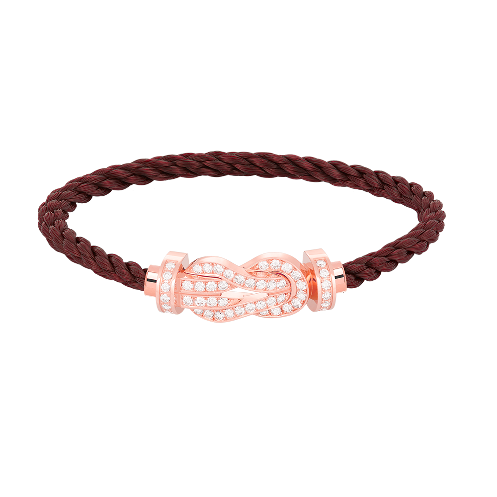 [Lucky Star]Chance großes Armband mit 8-stelliger Schnalle und Diamanten in Roségold