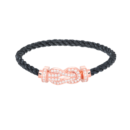 [Lucky Star]Chance großes Armband mit 8-stelliger Schnalle und Diamanten in Roségold