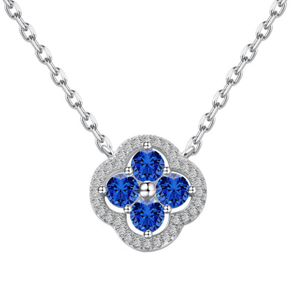 [Glücksstern]Exquisite Halskette mit vierblättrigem Kleeblatt-Blumendesign