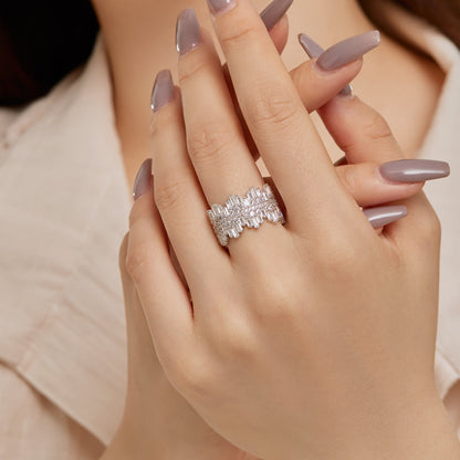 [Lucky Star]Luxurious Colorful Radiant Cut Daily Ring