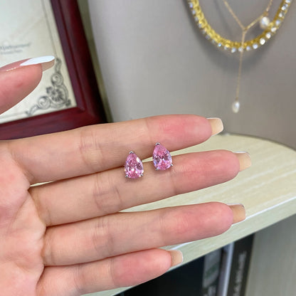 [Lucky Star]Ornate Water Drop Shape Earrings