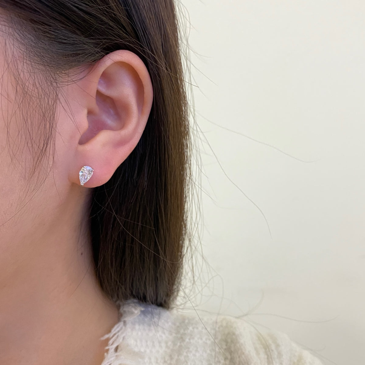 [Lucky Star]Ornate Water Drop Shape Earrings