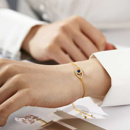 [Lucky Star]Devil's Eye Hollow Design Bracelet