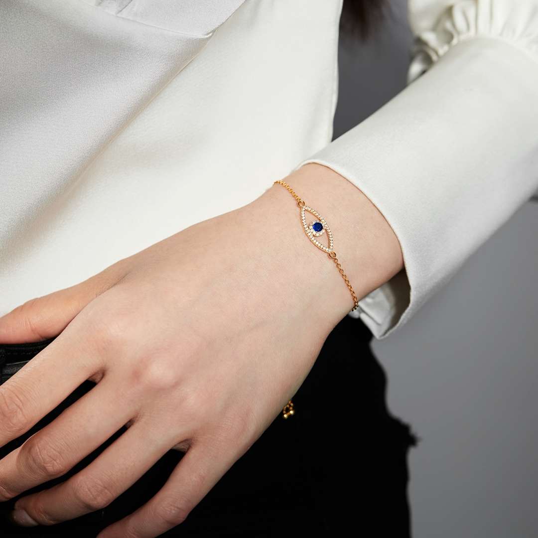 [Lucky Star]Devil's Eye Hollow Design Bracelet