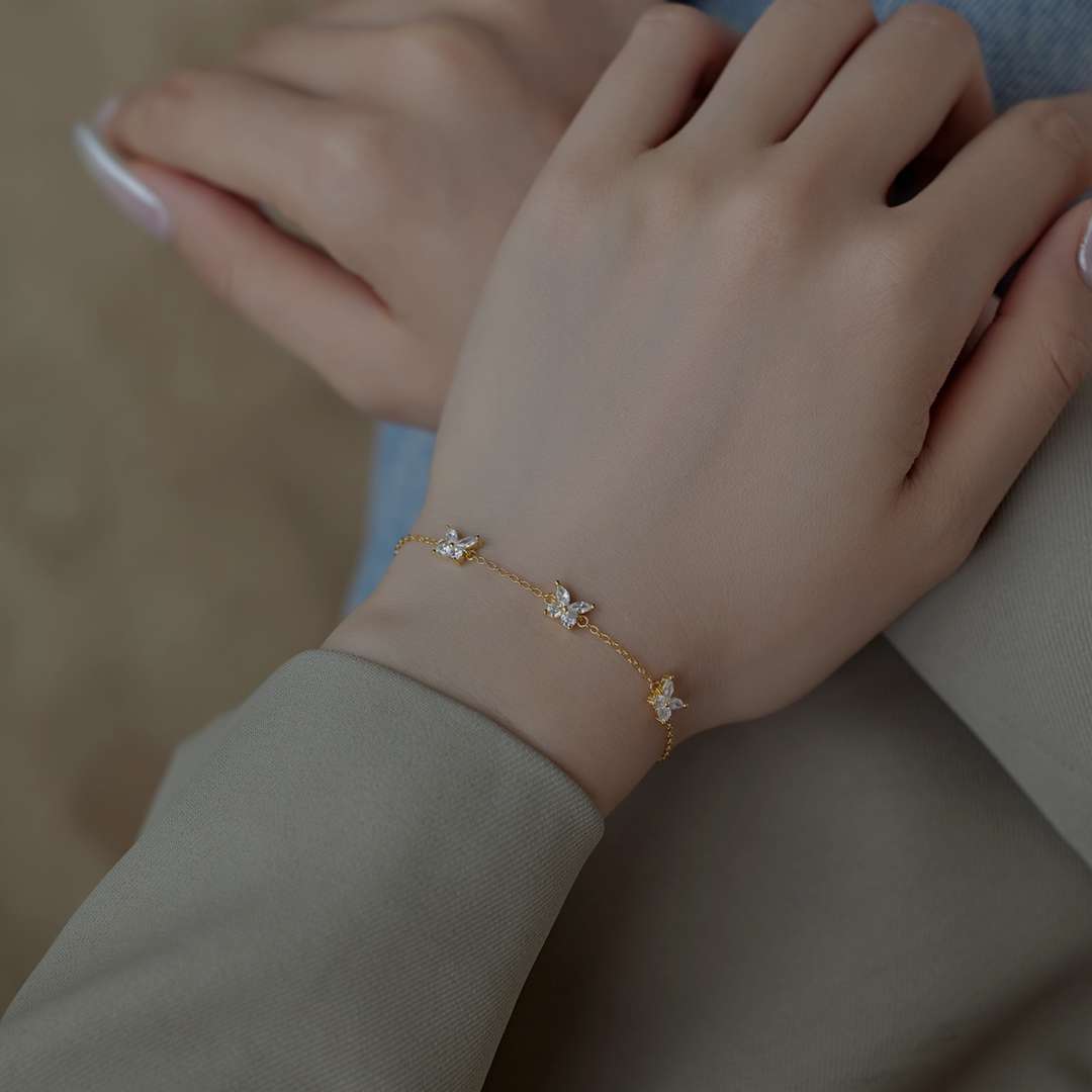 [Lucky Star]Radiant Butterfly Shape Necklace
