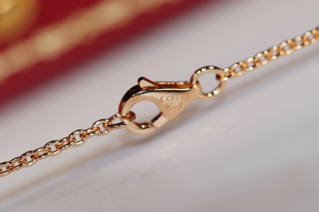 [Lucky Star]LOVE NECKLACE PINK GOLD AND SILVER