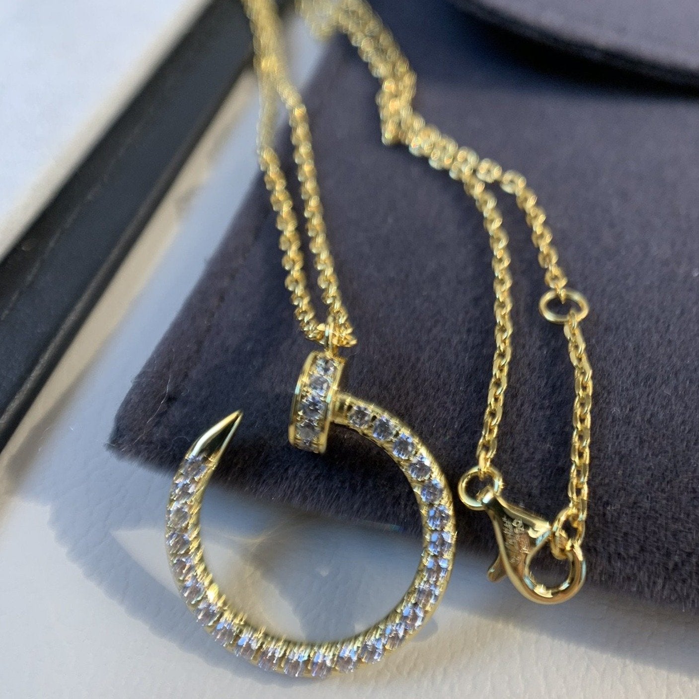 [Lucky Star]JUSTE HALSKETTE GOLD DIAMANTEN 