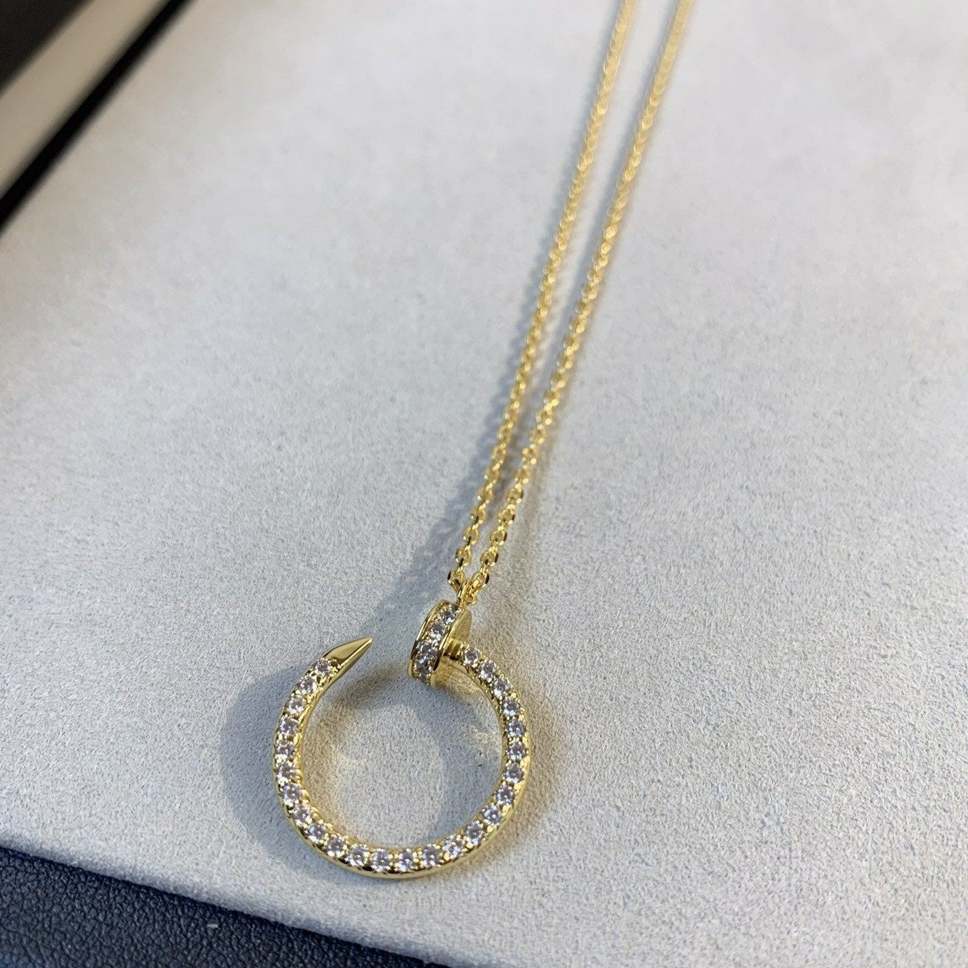 [Lucky Star]JUSTE HALSKETTE GOLD DIAMANTEN 