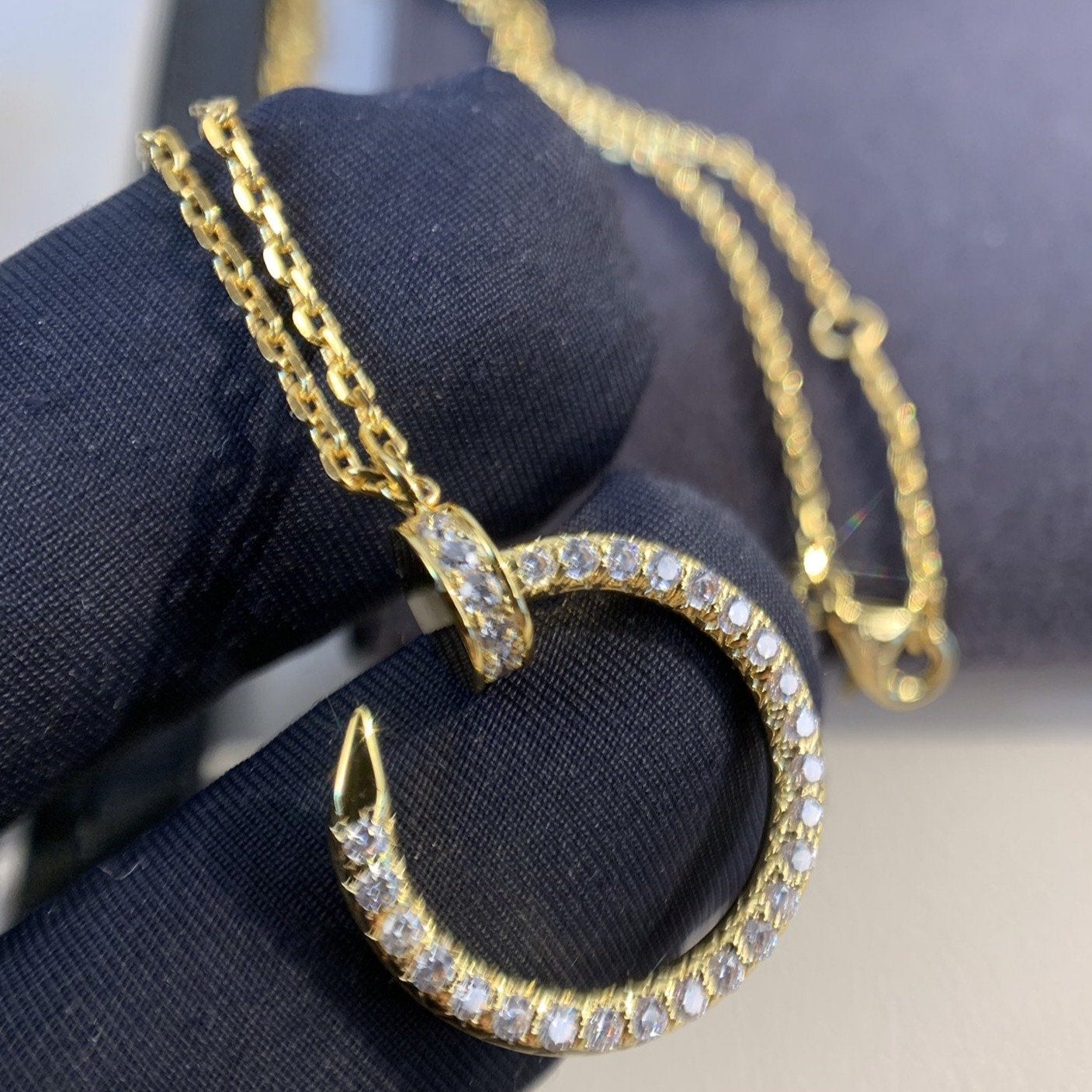 [Lucky Star]JUSTE HALSKETTE GOLD DIAMANTEN 