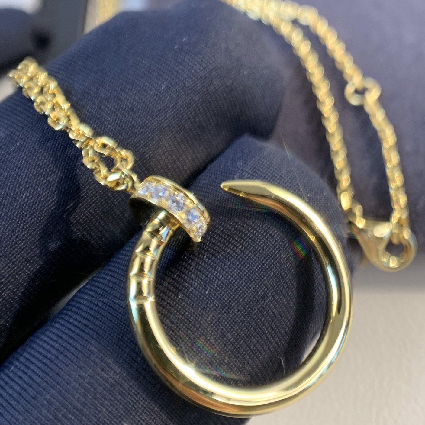 [Lucky Star]JUSTE HALSKETTE GOLD DIAMANTEN 