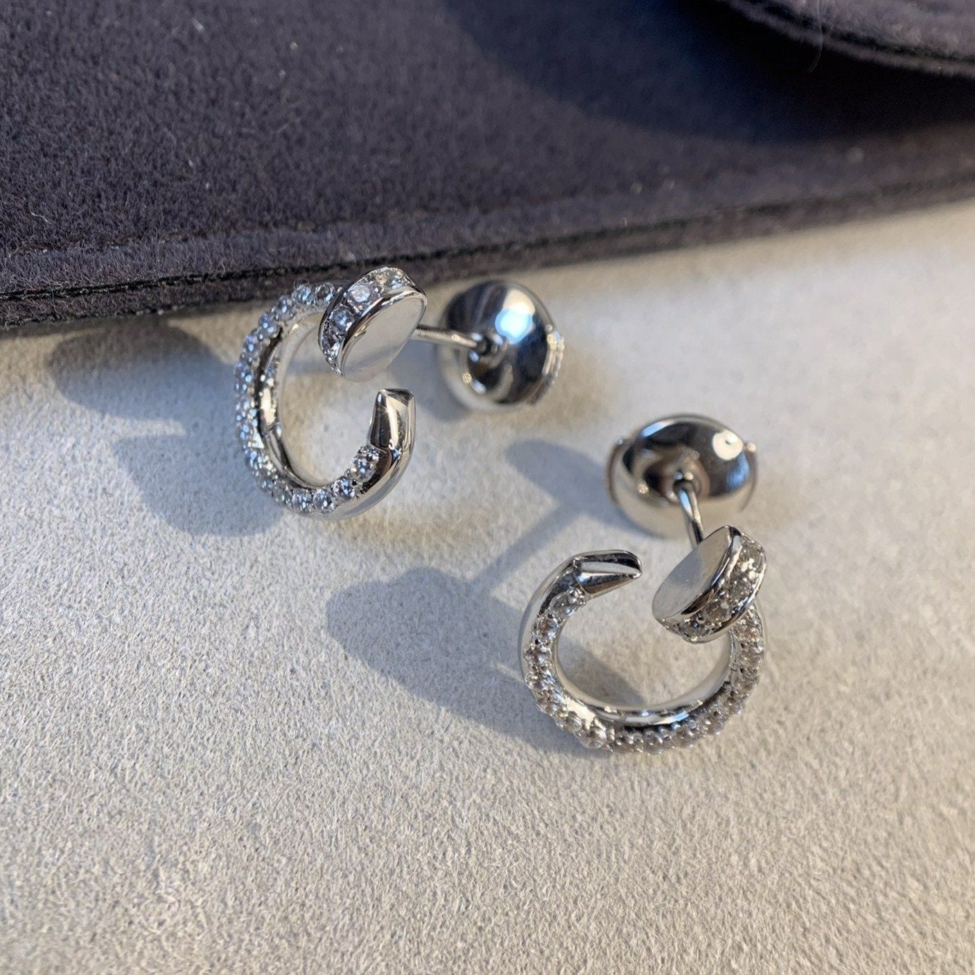 [Lucky Star]JUSTE OHRRINGE SILBER DIAMANTEN 