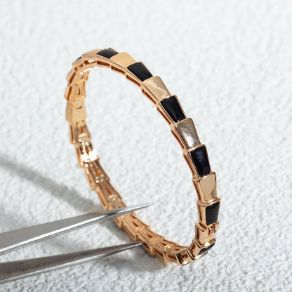 [Lucky Star]SERPENTI ARMBAND ROSGOLD ONYX