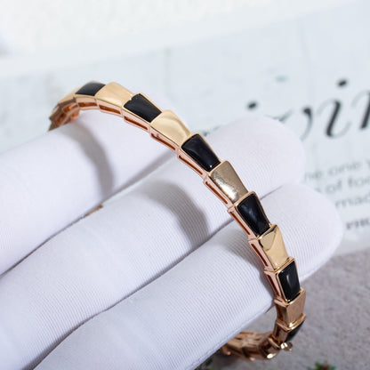 [Lucky Star]SERPENTI ARMBAND ROSGOLD ONYX
