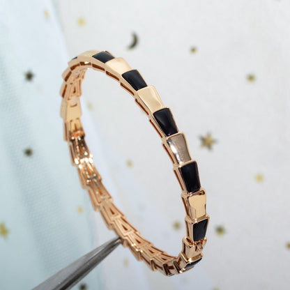 [Lucky Star]SERPENTI ARMBAND ROSGOLD ONYX