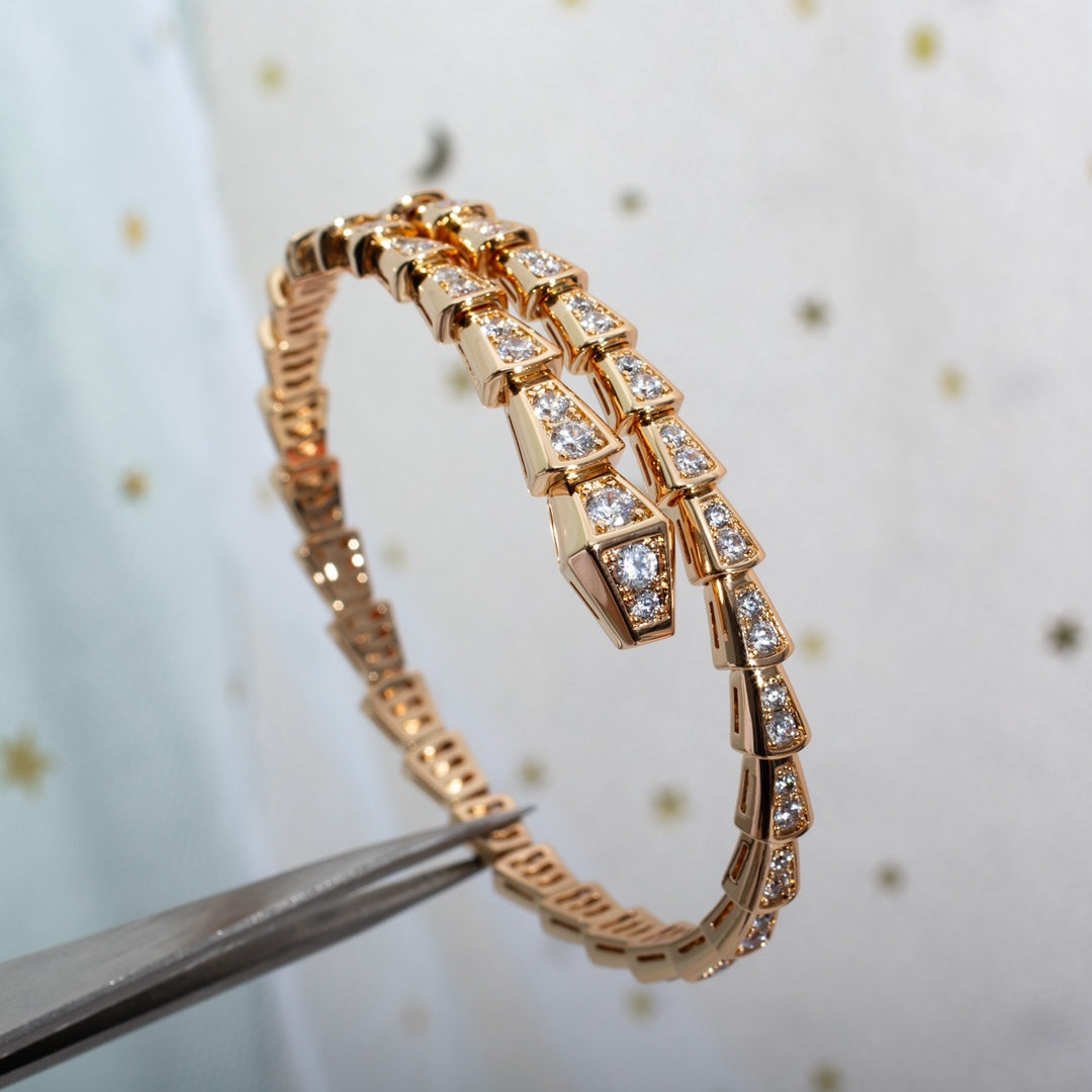 [Lucky Star]SERPENTI BRACELET 6.8MM PINK GOLD DIAMOND