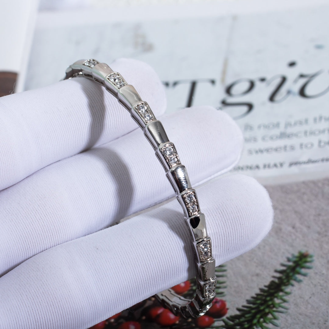 [Lucky Star]SERPENTI BRACELET SILVER DIAMOND