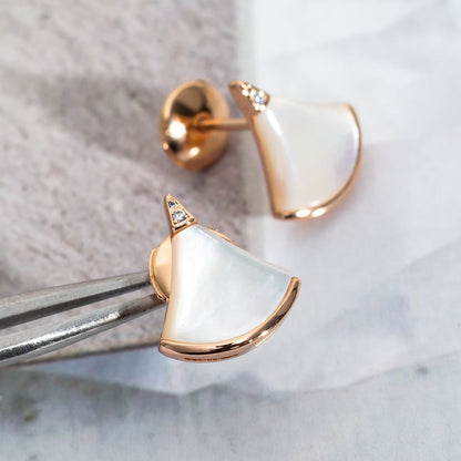 [Glücksstern]DIVAS DREAM OHRRINGE ROSA GOLD
