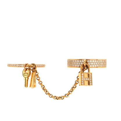 [Lucky Star]HM KELLY CLOCHETTE DOUBLE RING IN  WITH DIAMONDS