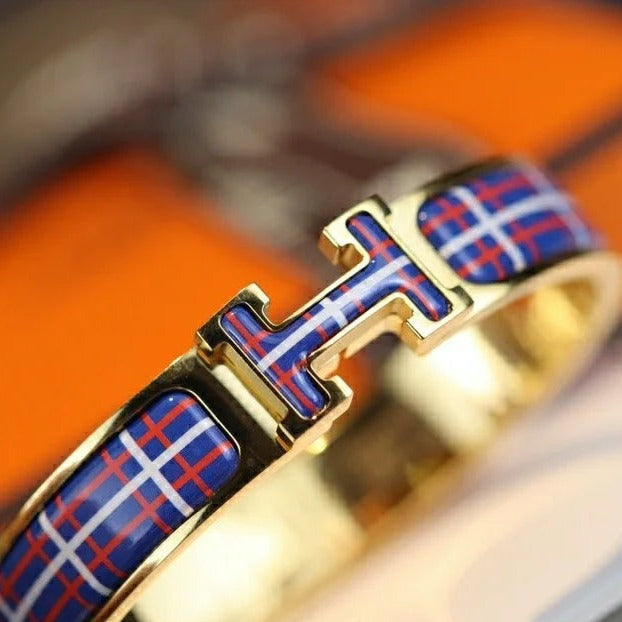 [ラッキースター]Hタータンブレスレット12MM