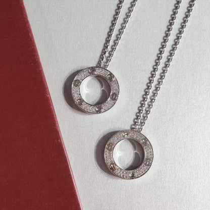 [Lucky Star]LOVE NECKLACE ADJUSTABLE SILVER