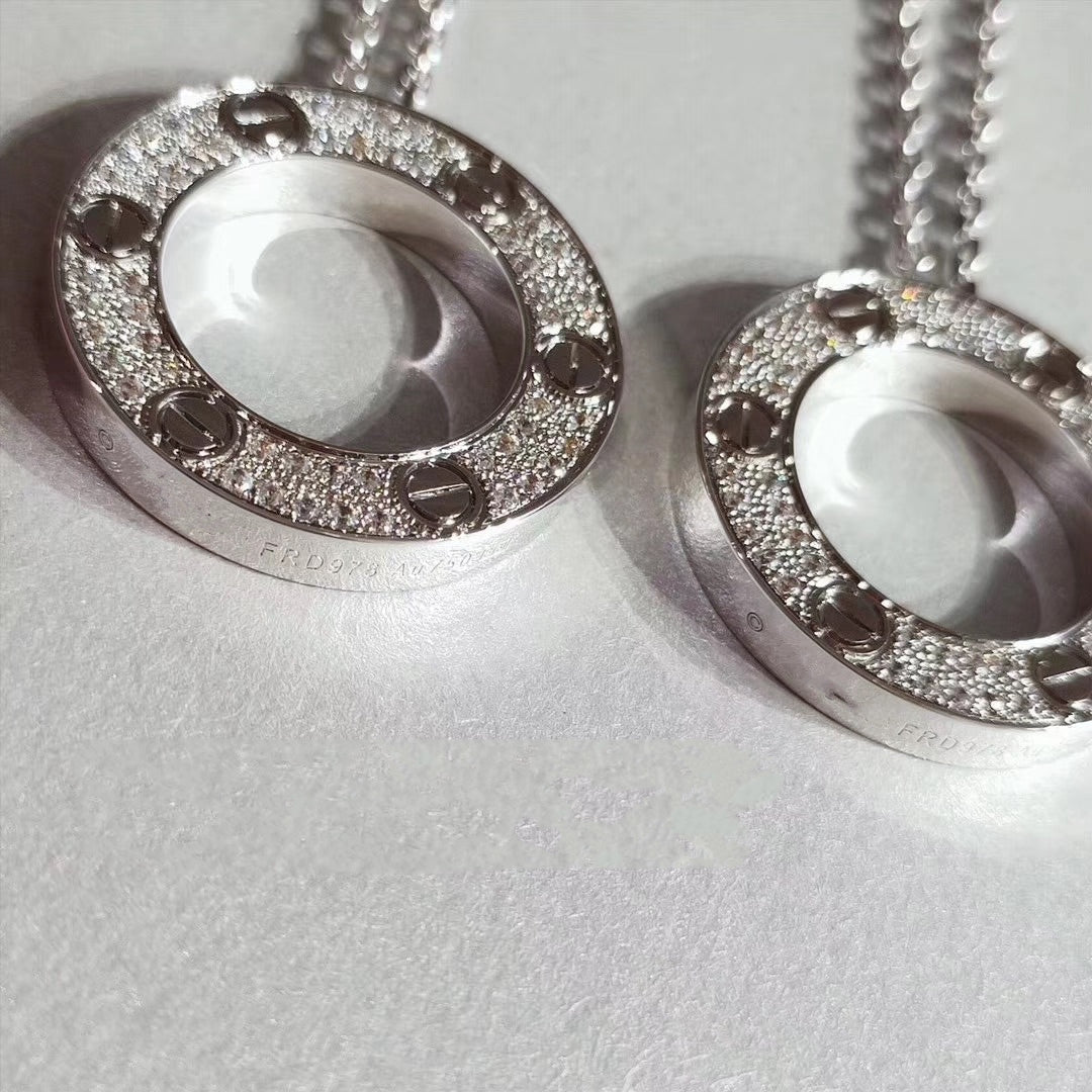 [Lucky Star]LOVE NECKLACE ADJUSTABLE SILVER
