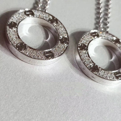 [Lucky Star]LOVE NECKLACE ADJUSTABLE SILVER