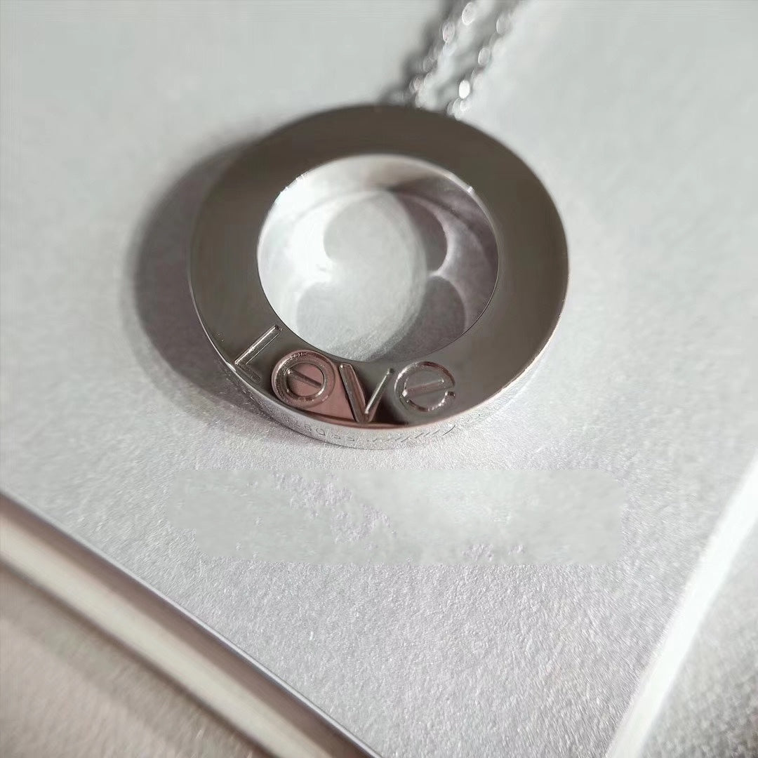 [Lucky Star]LOVE NECKLACE ADJUSTABLE SILVER
