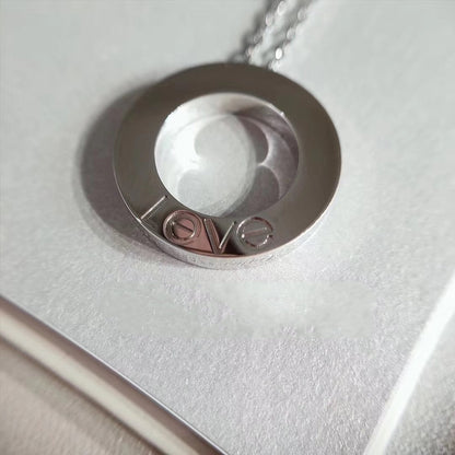 [Lucky Star]LOVE NECKLACE ADJUSTABLE SILVER