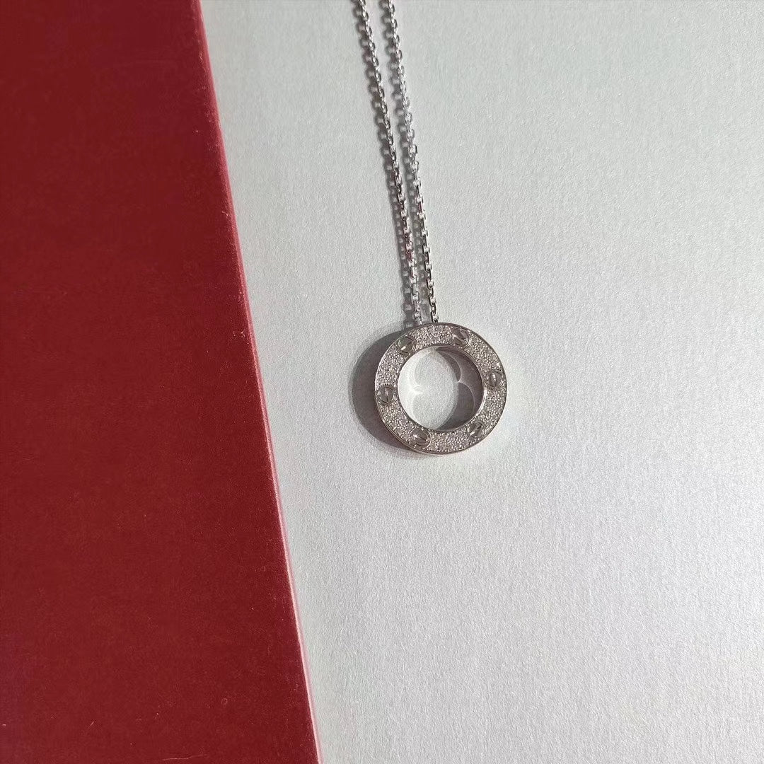 [Lucky Star]LOVE NECKLACE ADJUSTABLE SILVER