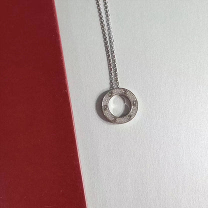 [Lucky Star]LOVE NECKLACE ADJUSTABLE SILVER
