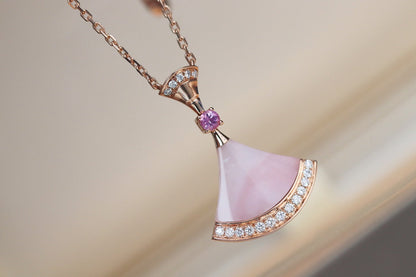 [Lucky Star] TRAUM HALSKETTE ROSA MOP DIAMANT