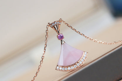 [Lucky Star] TRAUM HALSKETTE ROSA MOP DIAMANT