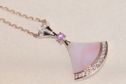 [Lucky Star] TRAUM HALSKETTE ROSA MOP DIAMANT