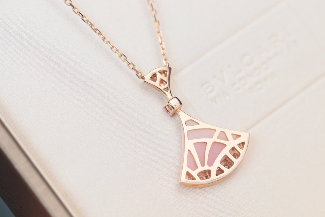 [Lucky Star] TRAUM HALSKETTE ROSA MOP DIAMANT