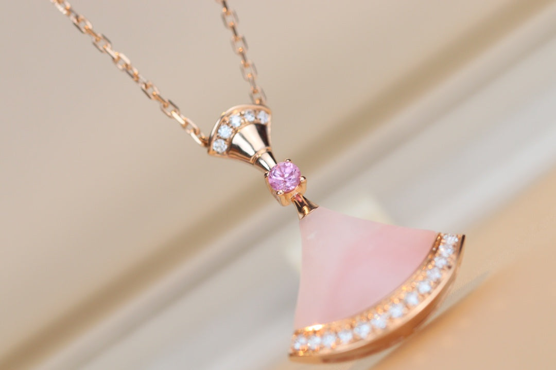 [Lucky Star] TRAUM HALSKETTE ROSA MOP DIAMANT