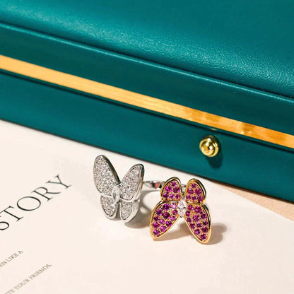 [Lucky Star]TWIN BUTTERFLY DIAMOND RING