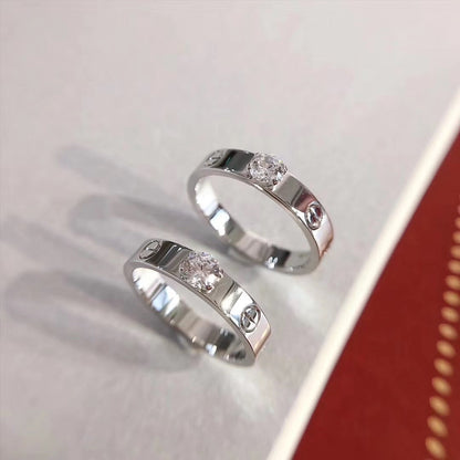 [ラッキースター]ラブリング 3.6MM 1ビッグダイヤモンド