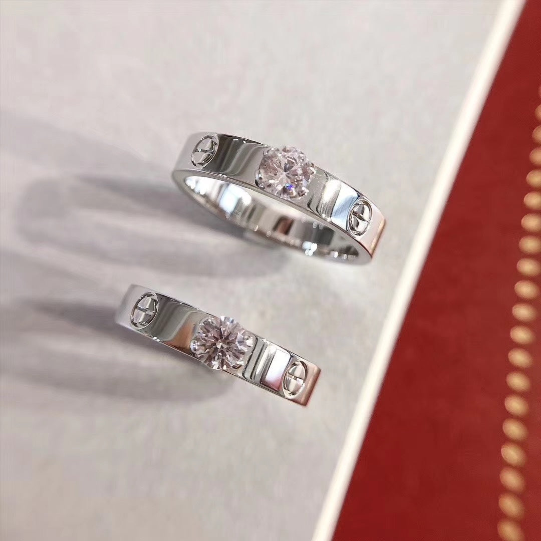 [ラッキースター]ラブリング 3.6MM 1ビッグダイヤモンド