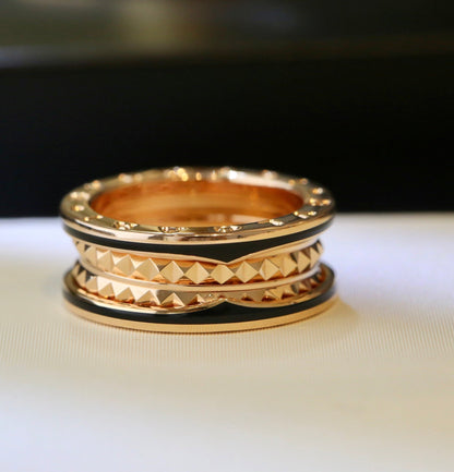 [Lucky Star]ZERO 1 ROSA GOLD SCHWARZER KERAMIKRING