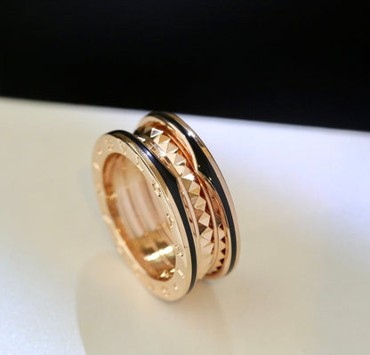 [Lucky Star]ZERO 1 ROSA GOLD SCHWARZER KERAMIKRING