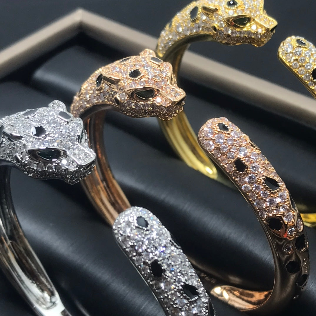 [ラッキースター]パンサービッグブレスレットダイヤモンド