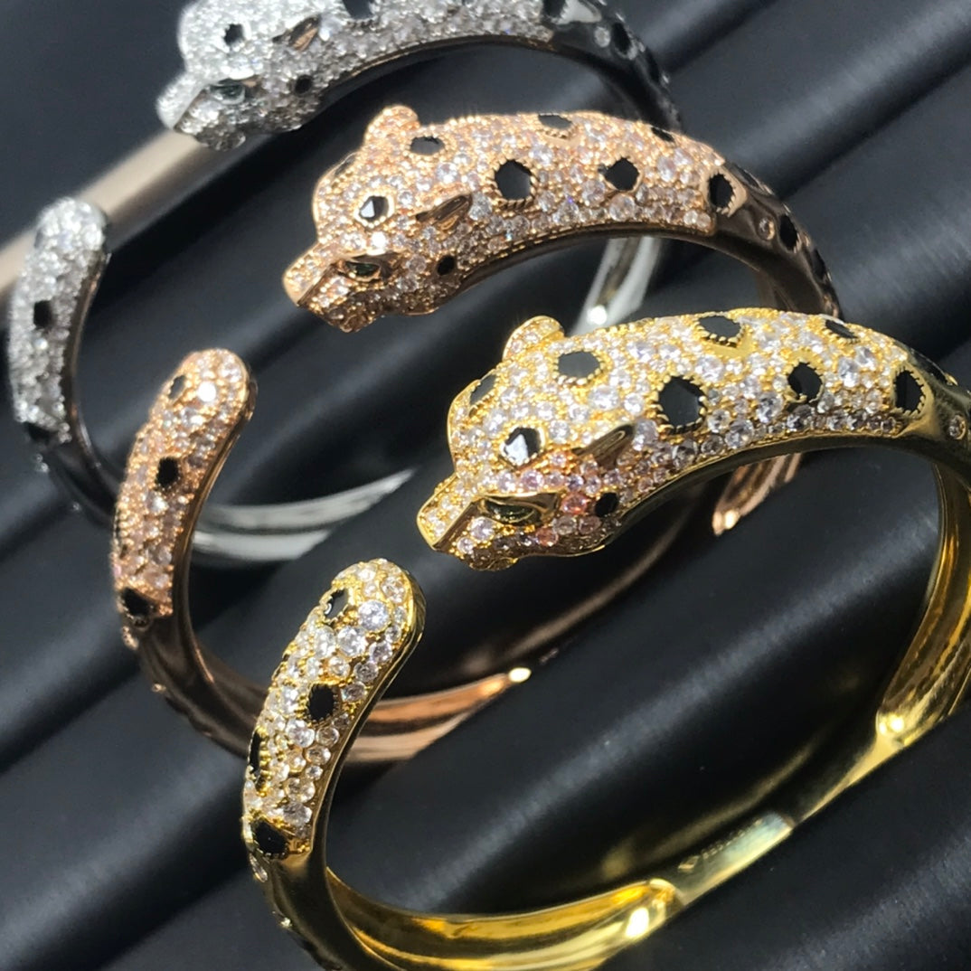 [ラッキースター]パンサービッグブレスレットダイヤモンド